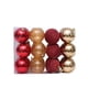 thumbnail image 2 of Listo para enviar 7 cm mezcla roja y dorada adornos navideños Bola de lujo Decoracao Bolas de Natal Bola de Navidad de plastico, 2 of 4