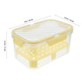thumbnail image 2 of CTIRCHIU Contenants pour Conserver les Produits Contenant de Rangement pour Aliments Jaune Organisation 1 Ensemble, 2 of 8