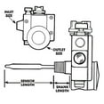 thumbnail image 3 of Camco 08601 Gas Controls - 3/8" Inv. Flare Inlet With 3/8" Fpt Outlet, 1-5/8" Shank, 3 of 3