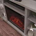 thumbnail image 6 of 47.5 Inch Farmhouse TV Stand with Electric Fireplace Mystic Oak Manufactured Wood Metal, 6 of 7