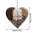thumbnail image 4 of Handmade Alpaca Fiber Bird Nesting Heart, Refillable Birds Haven Heart-Shaped Hummingbird Nest with Nesting, Winter Tree Shelter for Wild Birds, Gifts for Hummingbirds Lovers (1PCS), 4 of 6