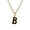 Black Letter B, variant on Initial Necklaces for Women and Men White Black Gold Plated Letter S Stainless Steel Name Alphabet K Pendant Dainty Personalized Statement Simple Jewelry White Letter K