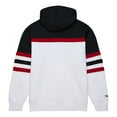 thumbnail image 3 of Men's Mitchell & Ness White/Black New Jersey Devils Head Coach Pullover Hoodie, 3 of 5