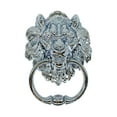 thumbnail image 2 of Anneau de Porte, Poignée de Porte en Alliage Style Antique Chinois avec Finition Argentée, 2 of 5