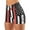 Red, variant on Rutainlusire Womens Shorts Fashion Womens High Waist American Flag Printed Cross Sport Yoga Short Pants