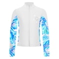 thumbnail image 3 of Alvivi Kids Girls Athletic Sport Jacket Long Sleeve Zipper Figure Ice Skating Coat Top Gymnastic Outerwear White 4, 3 of 7