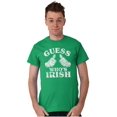 thumbnail image 3 of Funny Guess Who's Irish St Paddys Men's Graphic T Shirt Tees Brisco Brands S, 3 of 6