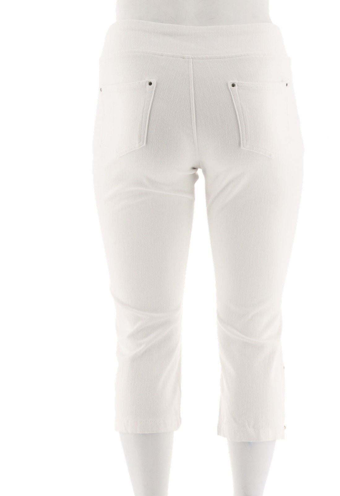 petite white cropped jeans