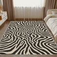 thumbnail image 4 of 1PC Zebra-patterned Area Carpet Local Carpet, Lightweight Washable Easy-to-Manage Carpet Floor Mat Festival Gift, Suitable for Living Room, Bedroom, Dining Room, Office, Bathroom, Room Accessories, 4 of 8