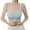 Light Gray, variant on Womens Underwear Plus Size Solid Thin Full Coverage Seamless Front Closure Shaper Posture Bra Wireless Beige L