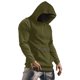 thumbnail image 1 of Sudadera con capucha informal a la moda para hombre, cuello redondo sólido, manga larga, bolsillo con cremallera, Tops, suéter deportivo para exteriores Pompotops  oipoqjl52793, 1 of 6