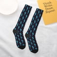 thumbnail image 6 of Bingfone Compression Socks for Women and Men Long Socks for Running Athletic Cycling Nurse-Blue Seahorse, 6 of 8