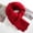 Red, variant on Women Solid Color Thickened Knit Scarf Soft Fleece Lined Cold‑Resistant Warm Long Wrap Scarves Winter Outdoor Daily Accessory for Ladies Red