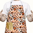 thumbnail image 2 of Leopard Print Adjustable Waterproof Apron for Adults 33x27 Inch – Cooking Apron with 2 Large Pockets, Durable Polyester Bib for Kitchen, Baking, BBQ, and Home Use, 2 of 6