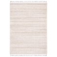 thumbnail image 3 of LUXE WEAVERS Shag Fringed Striped Ivory 5x7 Area Rug for Bedroom, 3 of 8