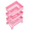 thumbnail image 3 of Fugacal Dollhouse Trolley Rack, Dollhouse 3 Tier Storage Rack Metal With Wheels For Kids, 3 of 8
