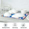thumbnail image 7 of Yayeee Dish Drying Mat for Kitchen Counter 18"x24" Microfiber Absorbent Pad, Blue Daisy, 7 of 7