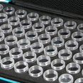 thumbnail image 4 of Caja de almacenamiento de 60 compartimentos, almacenamiento de botellas pequeñas, caja de almacenamiento de diamantes de imitación, caja de almacenamiento de botellas, doble cremallera, azul, 4 of 5