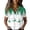 Green, variant on Short Sleeve Button Down Top for Women Fashion Christmas Elegant Snowflake Print Blouse New Years Tshirt