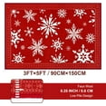thumbnail image 2 of Bleum Cade Christmas Area Rug 3x5 for Living Room, Snowflake Red Washable Rugs Low Pile Non Slip Rug,Winter Soft Faux Wool Throw Carpet for Entryway, Doorway, 2 of 7