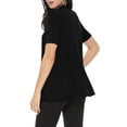 thumbnail image 4 of Women's Casual Short Sleeve Loose Fit Solid Cardigan (Pack of 2), 4 of 5