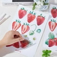 thumbnail image 3 of 3 Sheets Strawberry Wall Decals Self Adhesive Strawberry Stickers PVC Waterproof DIY Fruit Wall Decor Stickers Removable for Window Country Restaurant Bedroom Living Room Decoration DIY, 3 of 8