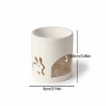 thumbnail image 2 of Dvkptbk Easter White Hollow Ceramic Incense Home Aromatherapy Bunny Candlestick Heating Oil Lamp easter decorations, 2 of 5