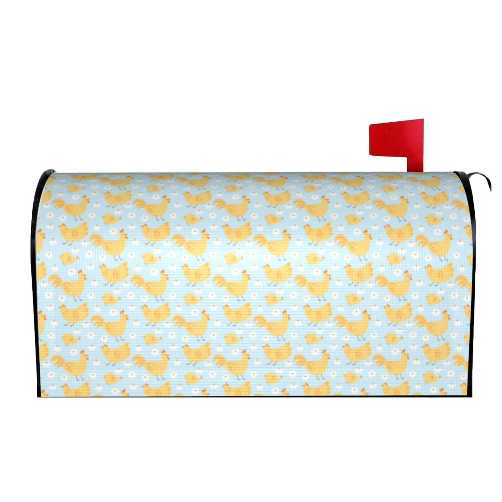 Xecao Roosters for Mailbox Cover with Magnetic Strips, Waterproof and Sunscreen, Adds a Decorative Touch to Your Garden Yard.