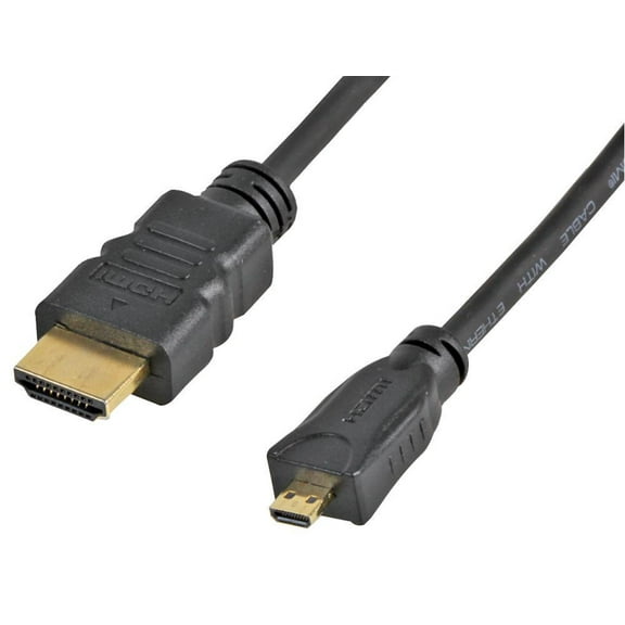 PRO SIGNAL - High Speed 4K UHD HDMI Lead, Male to Micro D Male, 1m Black