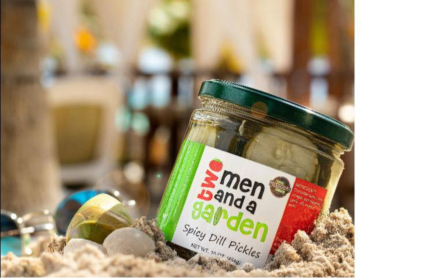 Two Men and A Garden, Sliced Spicy Dill Pickles, 16oz(454g.), 1