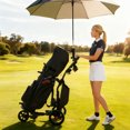 thumbnail image 2 of Gymax Chariot Poussé de Golf Électrique avec Poignée Réglable et 9 Réglages de Vitesse, Porte-Parapluie, 2 of 10