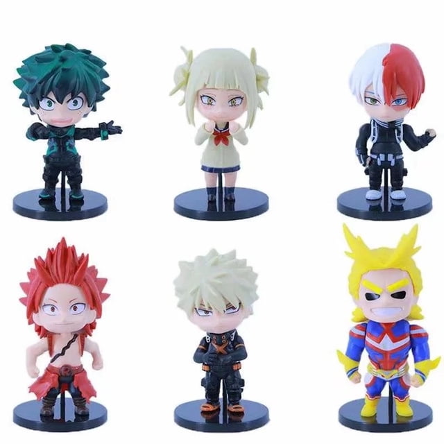 Colección de muñecos de anime My Heros Academias, 6 piezas