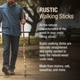 thumbnail image 2 of Brazos Rustic Wood Walking Stick, Ironwood, Traditional Style Handle, for Men & Women, , 48", 2 of 10
