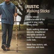 Brazos Rustic Wood Walking Stick, Ironwood, Traditional Style Handle, for Men & Women, 48