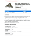 thumbnail image 2 of Water Pump - Compatible with 1991 - 2000 Chevy C3500HD 7.4L V8 GAS 1992 1993 1994 1995 1996 1997 1998 1999, 2 of 2