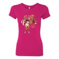 thumbnail image 2 of Wild Bobby, Betty Boop Winking Girl Power Femenist Betty Boop Womens Slim Fit Junior Tee, Raspberry, Medium, 2 of 5