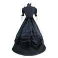 thumbnail image 3 of Robes de Mariée Grande Taille pour Mariée Robe Médiévale Renaissance pour Femme Costume d'Halloween Costumes Robe Maxi Grande Taille P-289 Noir m, 3 of 3