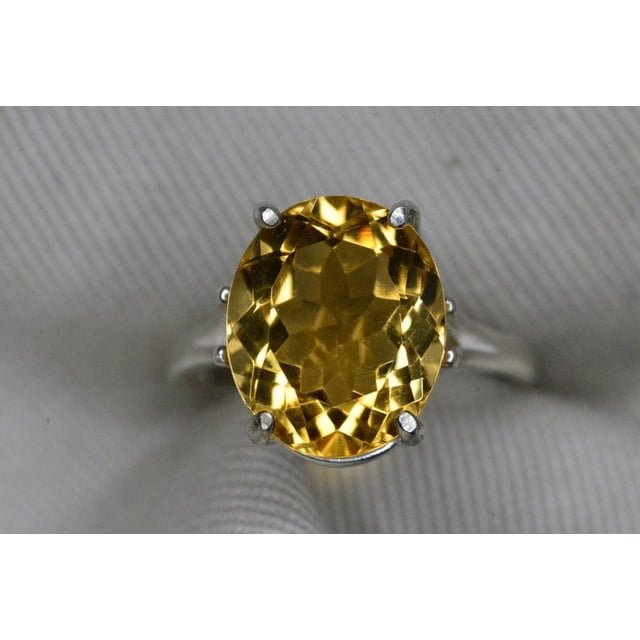Citrine Gold Ring, Citrine Engagement Ring, Stacking Citrine Ring, Dainty Citrine Ring, Oval Citrine Ring, November Birthstone Ring