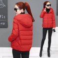 thumbnail image 5 of WomenPlushHoodedOutwearOversizeThickenSolidColorCoatSuitableForFriendsGatheringWear, 5 of 5