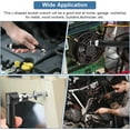 thumbnail image 4 of Right Angle Screwdriver, Curved Screwdriver, L-Shaped Wrench, with 10 Bits for Construction Workers, 4 of 5