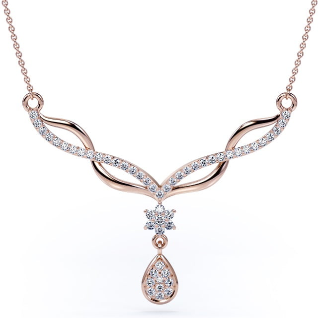 rose gold bridesmaid necklace