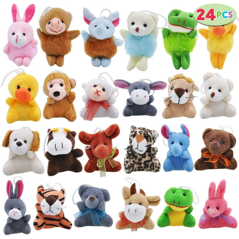 24 Valentines Day Kids Animal Plush Toy Party Favors Filled with
