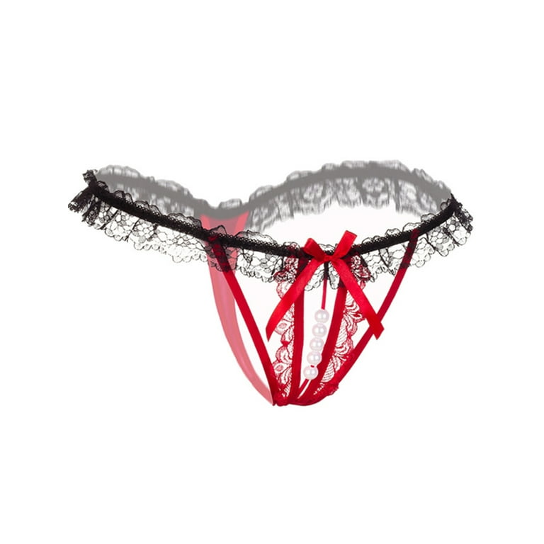 Womens Lace Crotchless Panties, Sexy Open Crotch Lingerie, Transparent G  Strings, Drop Delivery From Topscissors, $5.34