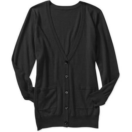 Faded Glory Women's Plus-Size Classic Boyfriend Cardigan