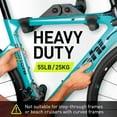 thumbnail image 2 of Vibrelli Bike Wall Mount - Horizontal Storage Rack for Hanging Bicycles in Garage - Adjustable Bike Hanger, Holder - Wall Bike Rack Hooks for Bicycle, 2 of 7