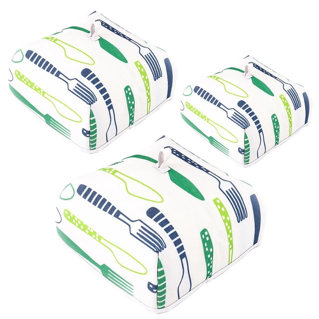 ColoMX Cubierta aislante para alimentos, cubierta reutilizable con impresión para alimentos, cubierta plegable para alimentos, 3 uds.