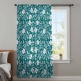 thumbnail image 4 of Green White Floral Sheer Curtains 72 Inches Long, Farmhouse Retro Botanical Leaves Light Filering Curtains, Breathable Simi Curtain Privacy Drapes for Living Room Bedroom Lightweight Window Treatment, 4 of 9