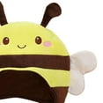 thumbnail image 3 of Visland Expression Short Type Yellow Show Hat Funny 3D Bee Cap Animal Plush Headgear Costume Accessories, 3 of 6