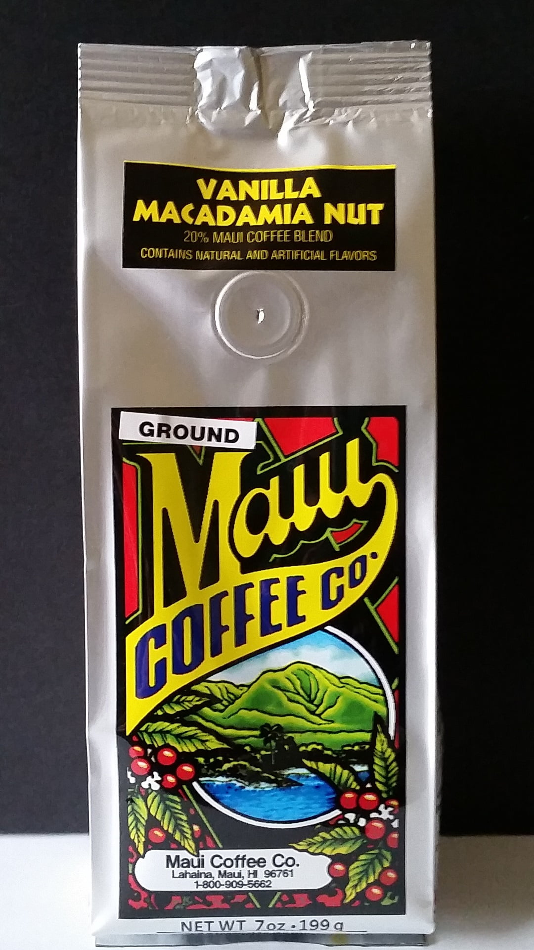 Maui Coffee Company Vanilla Macadamia Nut, 7 oz Ground