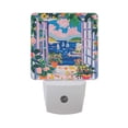 thumbnail image 6 of Yayeee LED Night Light for The Home Plug in With Light Sensors 2 Pack, Floral Window, 6 of 6